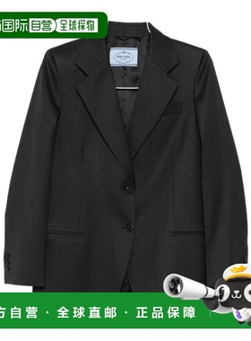 PRADA 女士西服 P545P170PSOOOF0308 AW2025 灰色外套西装