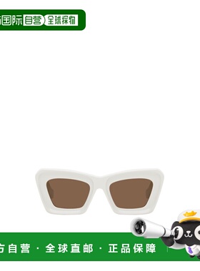 LOEWE 女士眼镜 LW40145I25E SS2025 白色 徽标太阳镜罗意威