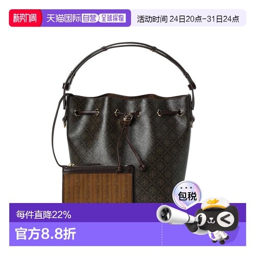 TORY BURCH 专柜款 T MONOGRAM PVC女士单肩斜挎手提包 168805