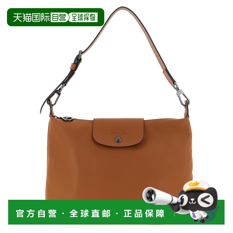 1h可退 LONGCHAMP 女士单肩包 10189987M19 SS2026 棕色 'M Le Pl