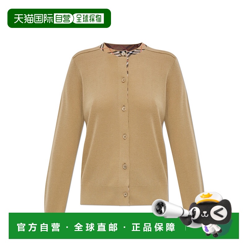 1h可退 BURBERRY 女士针织衫 8112164B8626FLAX AW2025 浅棕色