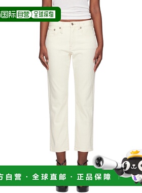 1h可退 潮奢 R13 女士 灰白色 Romeo 牛仔裤 R13WD103D282A直筒裤