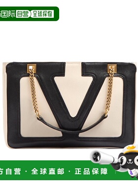 VALENTINO 女士斜挎包 WB0R14PTJR4V CO 黑色 小号徽标单肩包