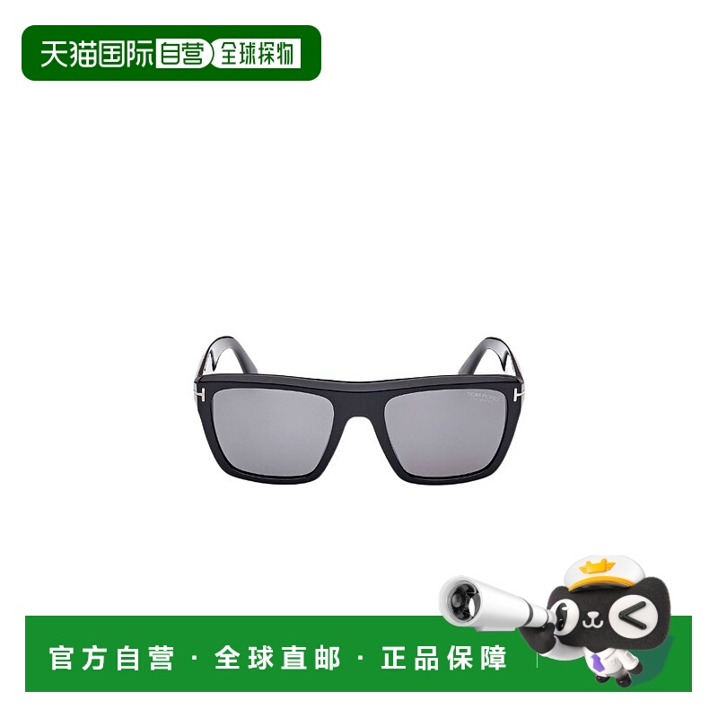 1h可退 TOM FORD 女士眼镜 FT1077N5501D SS2025 灰色 徽标太阳镜