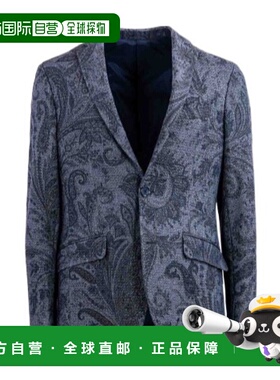 1h可退 ETRO 男士夹克 MRCB000199IA5040800 SS2024 黑色 长袖翻