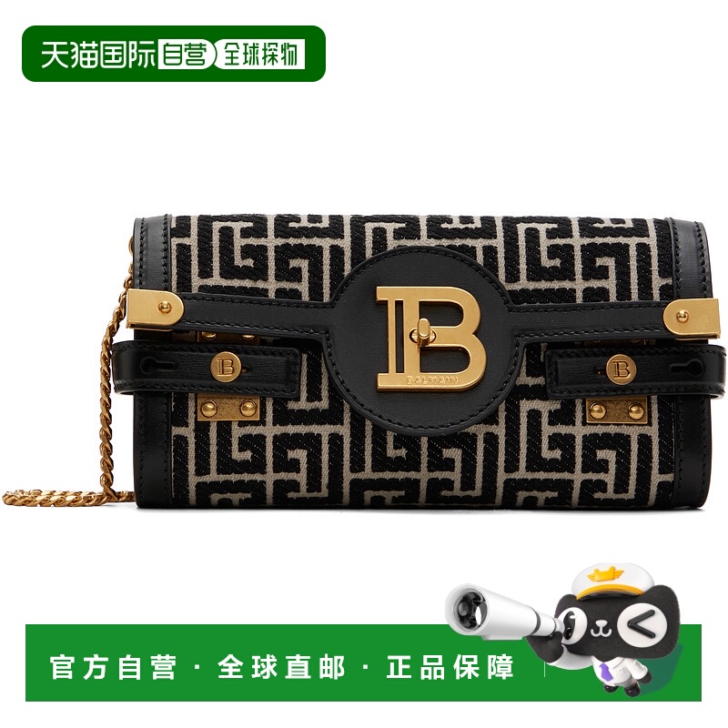 1h可退 潮奢 Balmain 巴尔曼 女士 黑色 B-Buzz 23 单肩包 EN1LE5