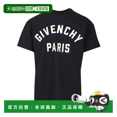GIVENCHY 男士T恤 BM71NK3YRS411 AW2025 蓝色 Navy cotton t-shi