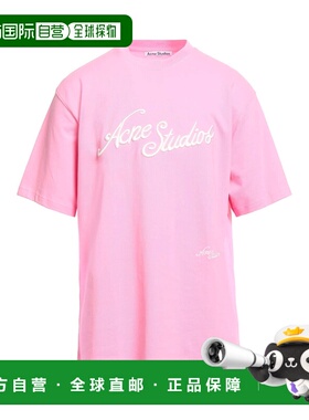 潮奢 Acne Studios 艾克妮 男士 T恤 pink粉色 舒适时尚