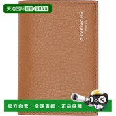 潮奢 卡包 Givenchy 男士 1h可退 Flap 纪梵希 黄褐色 BK60EHK21M