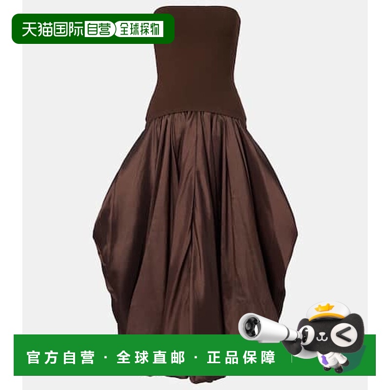 1h可退 潮奢 Simkhai 女士 Izzy 塔夫绸中长连衣裙