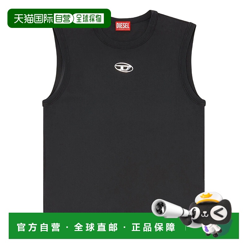 1h可退 DIESEL 男士背心 A217430JMBB900 SS2026 黑色 无袖背心