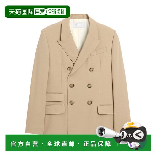 Ami Paris 男士 AMI双排扣直筒夹克 HBV764WV0194