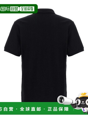 1h可退 MOSCHINO 男士T恤 160302421555-0 SS2025 黑色 Logo Embr