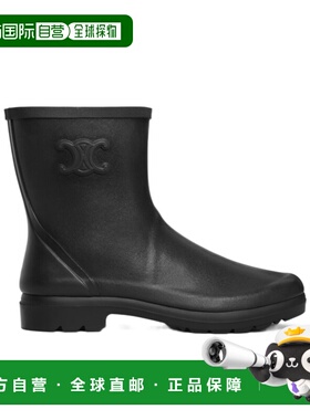 CELINE 女士高跟鞋 360117001C38NO AW2024 黑色 TRIOMPHE中筒雨