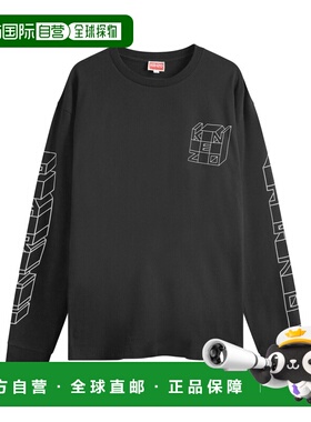 KENZO 男士T恤 FE65TS2884SG99J AW2024 黑色 T-SHIRT长袖