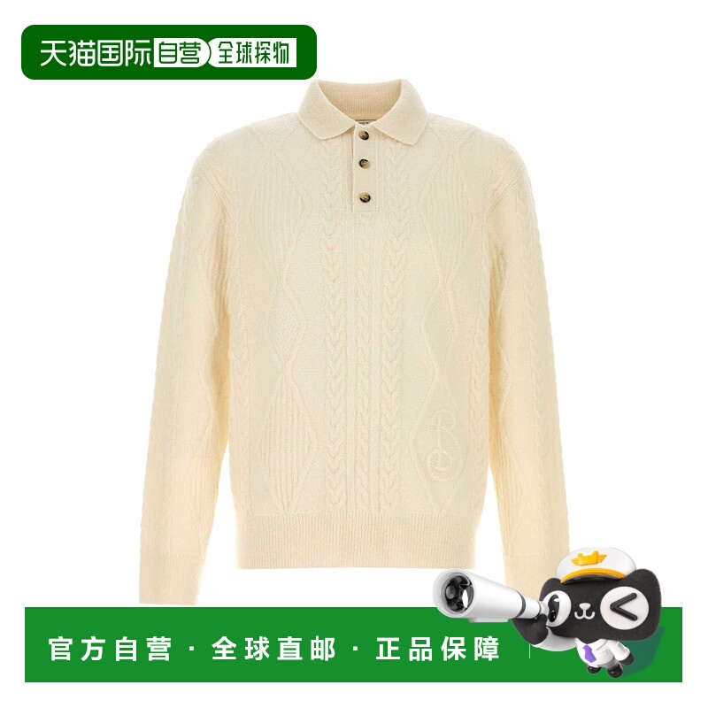 1h可退 BURBERRY 男士针织毛衣 8097969C1411 AW2024 白色 W24-MW