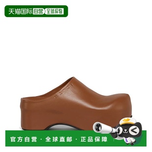 咖啡色 MARNI AW2025 SBMS00970400M81 SABOT 女士拖鞋