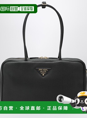 1h可退 潮奢 Prada 普拉达 女士 大号皮革旅行包(黑色) 1BB128ONO