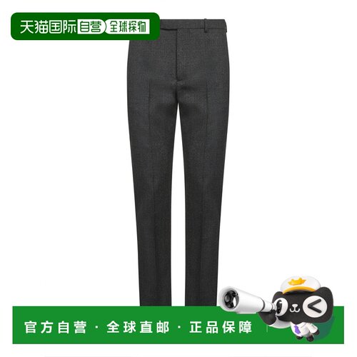 GUCCI 男士休闲裤 850333Z7AXC1016 CO 黑色 羊毛【付后1h可退】
