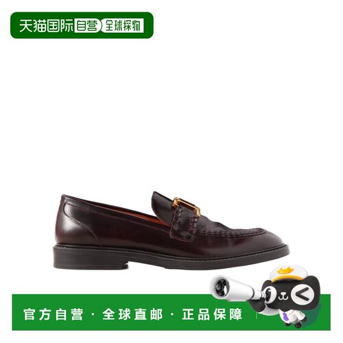 CHLOÉ 女士休闲鞋 C23A911EY56B SS2024 黑色 Marcie 带缀饰乐福