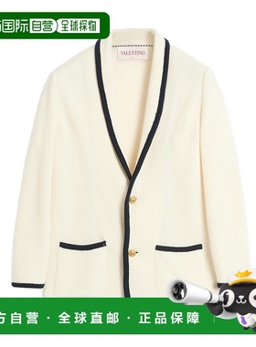 VALENTINO 男士夹克 VKE02TAR2RGY CO 白色 男装长袖休闲夹克开衫