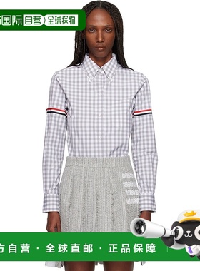 1h可退 潮奢 Thom Browne 汤姆 布朗 女士 灰色 Classic Long Sle