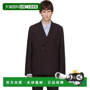 Smith 保罗 史密斯 1h可退 酒红色双排扣西装 Paul 男士 外套 潮奢