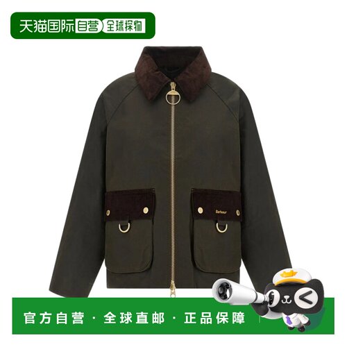 Barbour 女士户外风衣 LWX1578LWXO AW2026 军绿色 连帽夹克