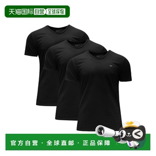 00SHGU0LIADE4101 AW2024 黑色 DIESEL T恤3件装 T恤 短袖 男士