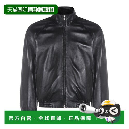 ACNE STUDIOS 男士夹克 B70168900 CO 黑色 Leather Bomber Jacke