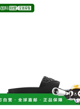 FENDI 男士拖鞋 7X1377ABO2F0QA1 SS2026 黑色 Logo band slides