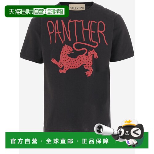 VALENTINO 女士T恤 8B3MG25WA550NR SS2026 黑色 T-SHIRT