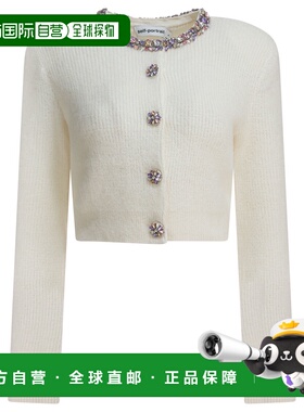 1h可退 潮奢 Self-Portrait 女士 精饰羊毛混纺针织开衫 AW25135C