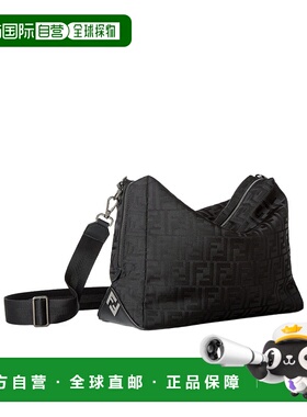 FENDI 男士斜挎包 7VA667AVC6F0SAJ AW2025 黑色 Fendi Lui Large