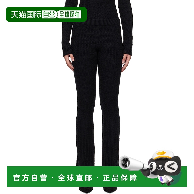 1h可退 潮奢 Danielle Guizio 女士 黑色 Camille 长裤 H24206S04