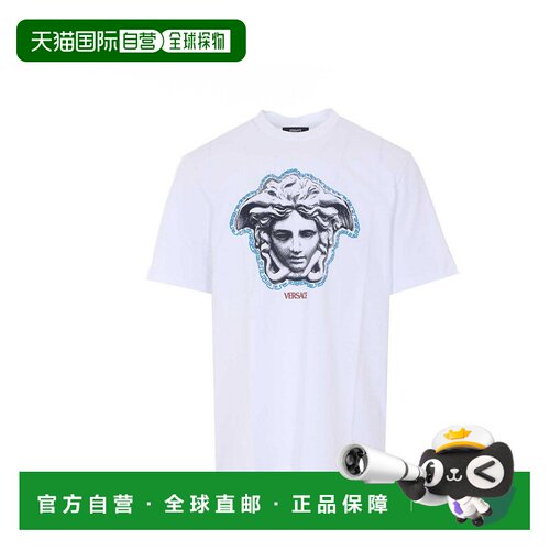 VERSACE 男士T恤 10133021A167531W000WHITE SS2026