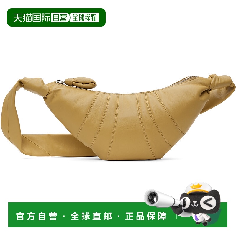 1h可退 潮奢 Lemaire 女士 黄色小号 Croissant 单肩包 BG0003LL0