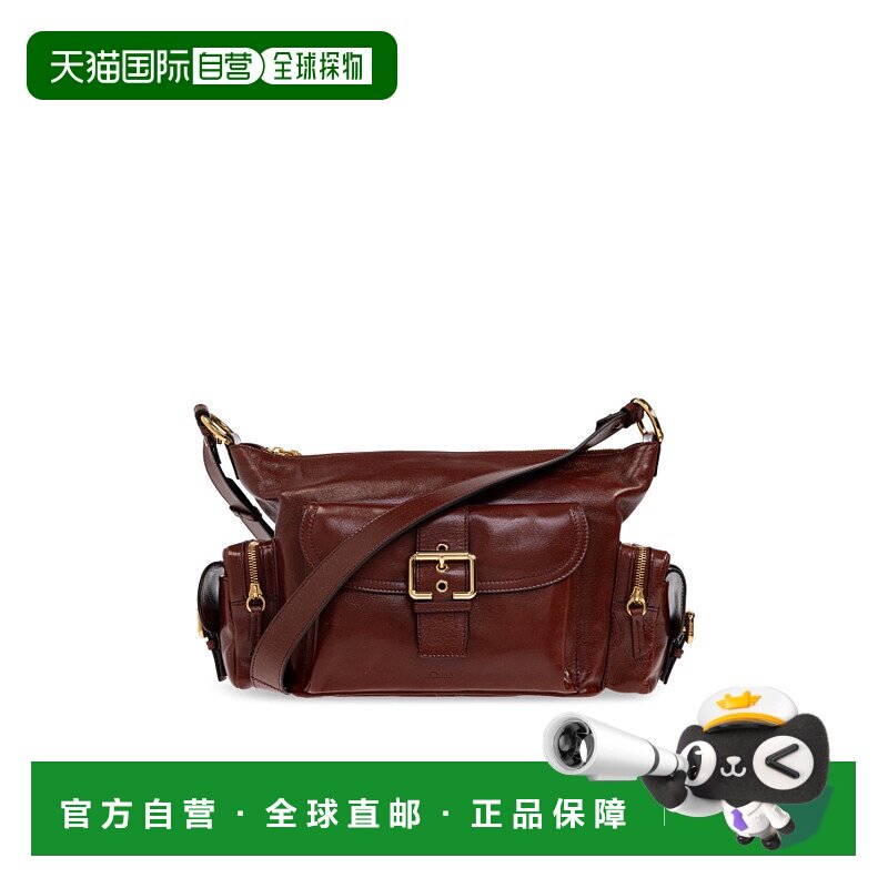 1h可退 CHLOÉ 女士手提包 C24AS533N8360 SS2025 红色 中号相机手