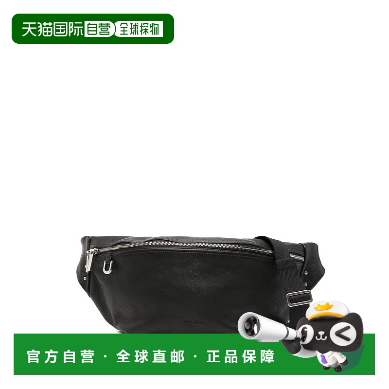 1h可退 RICK OWENS 女士腰包 RA02E0731LBU09 AW2025 黑色斜挎包