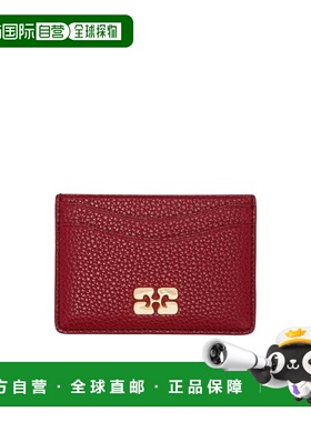 GANNI 女士钱包 B301004409F SS2026 红色 徽标卡夹