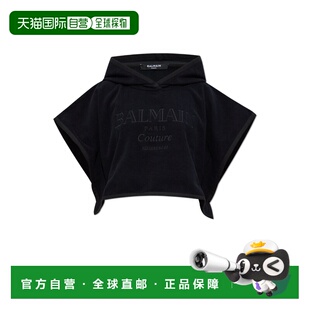 BALMAIN 女士泳装 BKP4424000001 AW2025 黑色 Cotton poncho