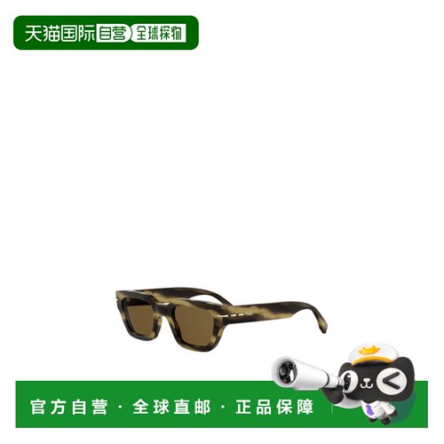 FENDI 男士眼镜 FE40191I62E AW2026 绿色 几何框太阳镜