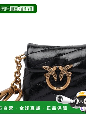 PINKO 女士单肩包 105869A37OZ99Q CO 黑色 AIRPODS LOVE PUFF MI