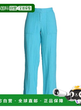 潮奢 Topshop 女士 休闲长裤 blue蓝色 舒适时尚