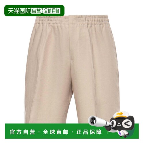 ZEGNA 男士短裤 UHI35A3TB14412 SS2026 米白色 Oasi Linen Short