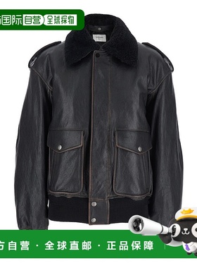 1h可退 潮奢 Saint Laurent 圣罗兰 女士 皮革短夹克 836516YCTD2