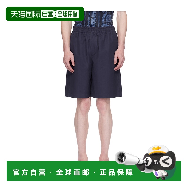1h可退 VERSACE 男士短裤 10138931A094691UI20 SS2024 黑色
