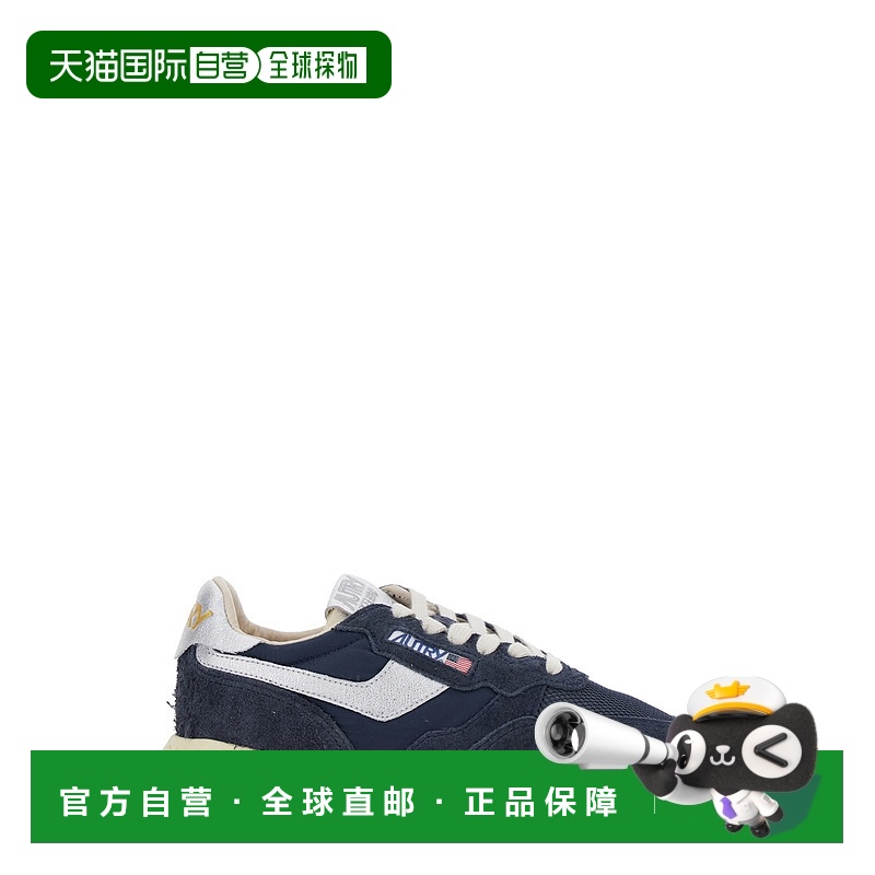 1h可退 潮奢 AUTRY 女士 'Reelwind' on the 蓝色低帮带Logo拼接