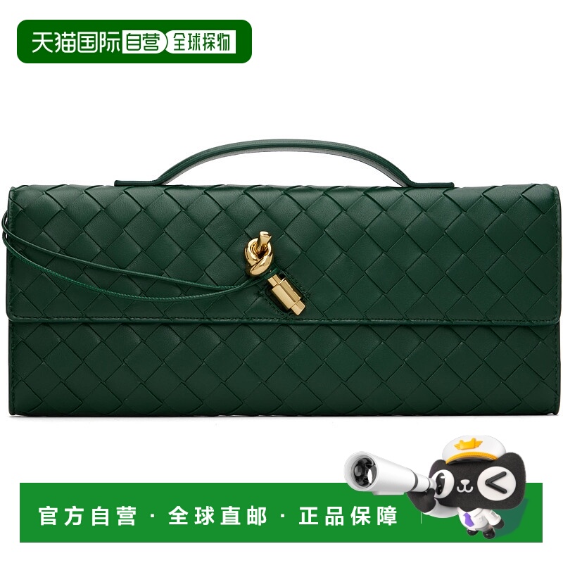 1h可退 潮奢 Bottega Veneta 葆蝶家 女士 绿色 Andiamo 手拿包 7