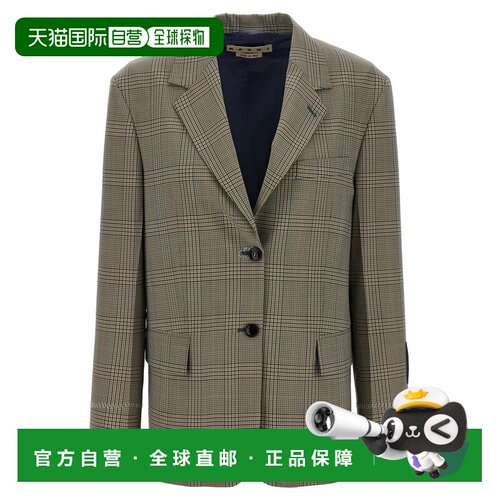 奢淘 MARNI Prince of Wales blazer 女 GIMA0298SUUTP794CHW25